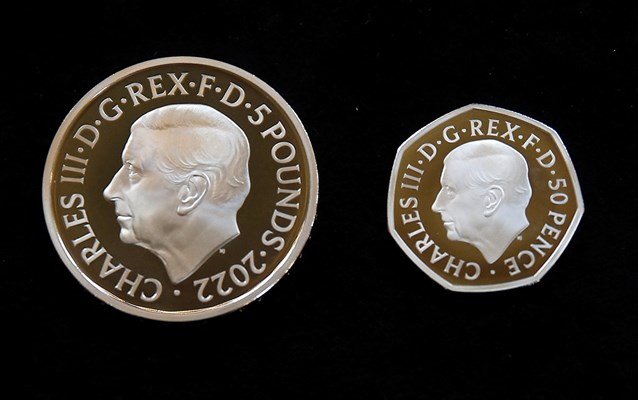 Ето ги новите монети с лика на Чарлз III 