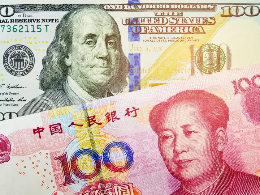 Китайският юан падна до рекордно ниско ниво спрямо долара