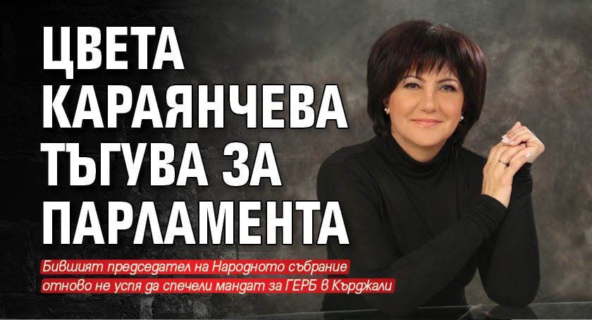 Цвета Караянчева тъгува за парламента