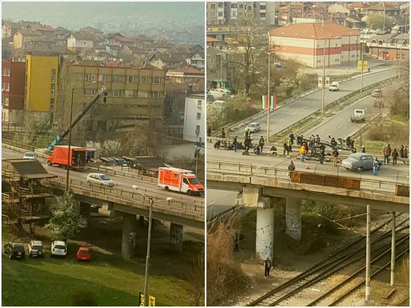 Снимат филм за опасен мост в Перник