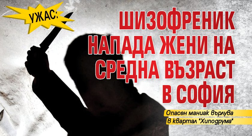 Ужас: Шизофреник напада жени на средна възраст в София
