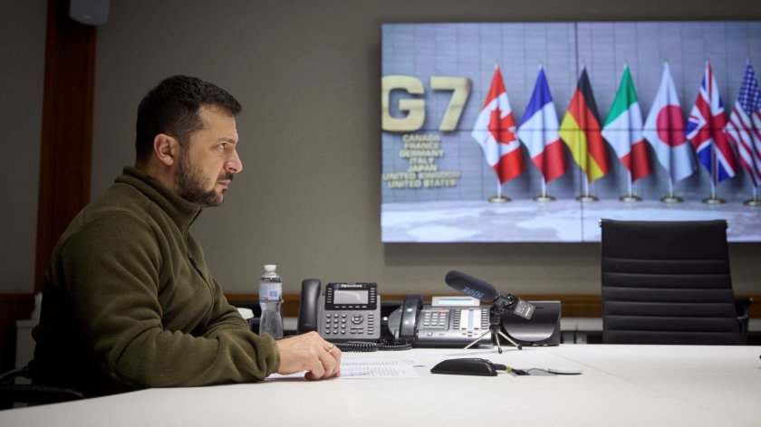 Украинският президент Володомир Зеленски заяви пред лидерите на Г-7, че Владимир Путин все още притежава средства