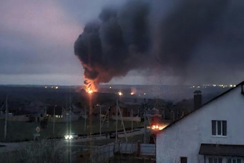 Взрив отекна и в руския Белгород край границата
