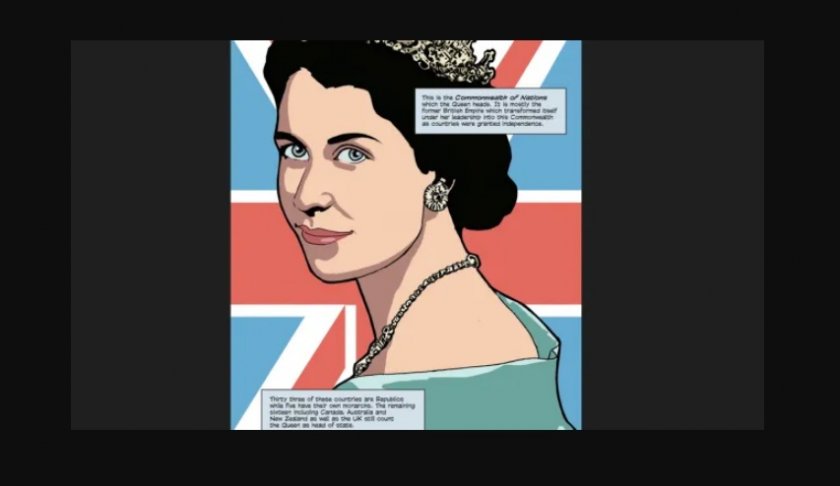 Животът на Елизабет II се превърна в комикс