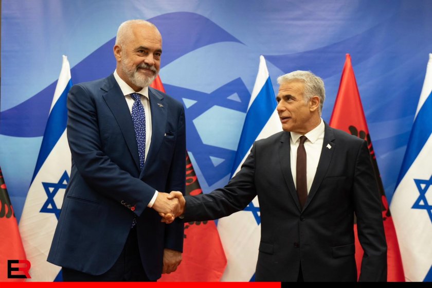 Албанският министър-председател Еди Рама пристигна в Израел в неделя за
