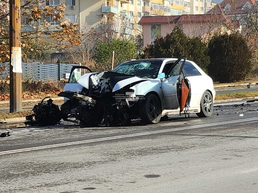 Две жени са ранени при тежката катастрофа в Благоевград (ПОДРОБНОСТИ и СНИМКИ)