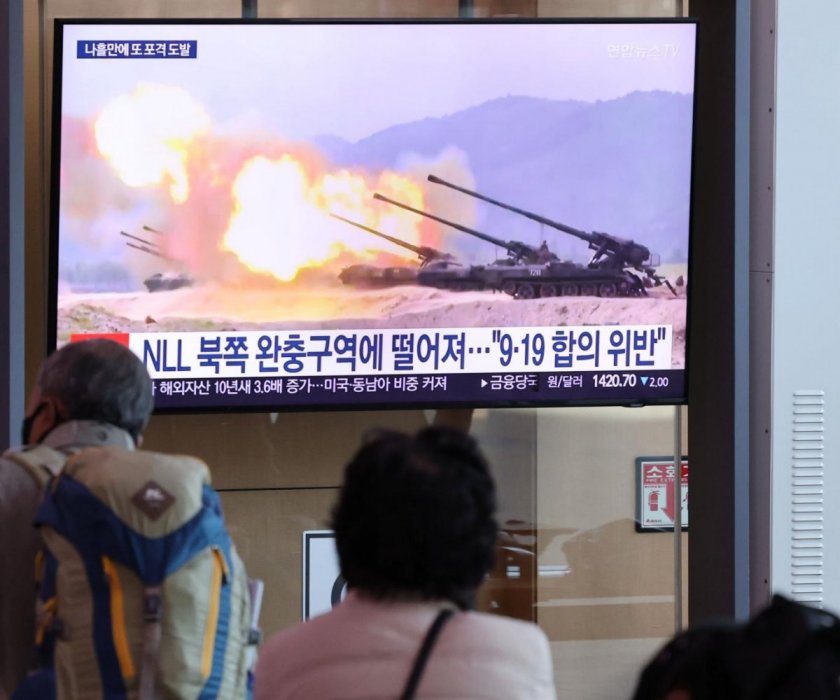 Северна Корея стреля с артилерия по буферната зона