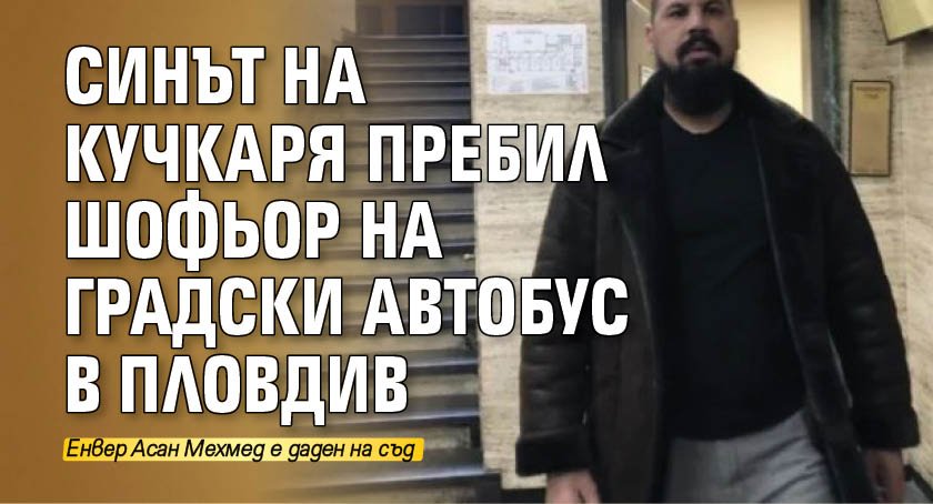 Синът на Кучкаря пребил шофьор на градски автобус в Пловдив 