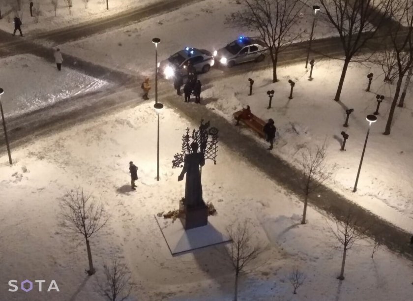 Московчани вдигнаха мемориал за жертвите в Днипро 