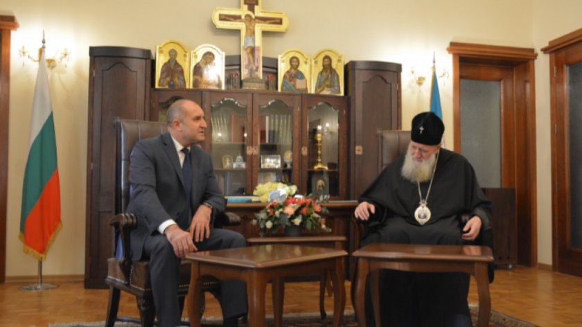 Патриарх Неофит прие на именния си ден президента Радев