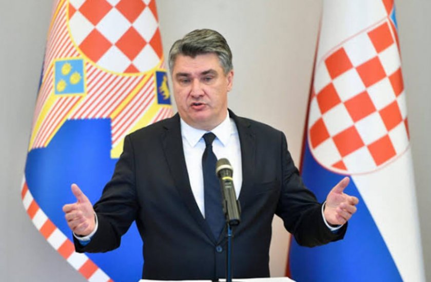 Украинското министерство на външните работи разкритикува днес хърватския президент Зоран