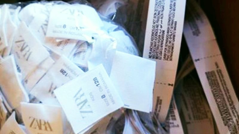 Задържаха над 13 000 контрабандни етикети за дрехи