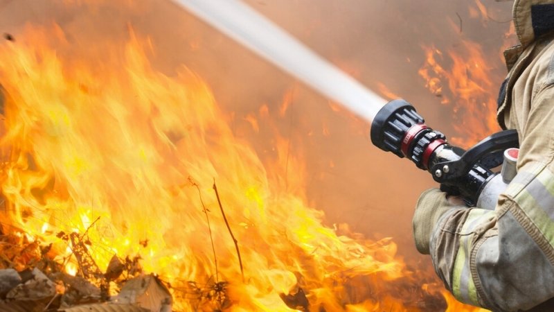 Пожар избухна във фабрика за дървесина в Гърция и погълна няколко къщи 