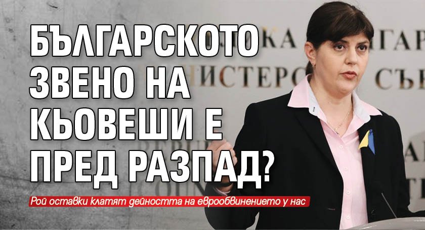 Българското представителство на Европейската прокуратура изпитва сериозни проблеми, а масовото