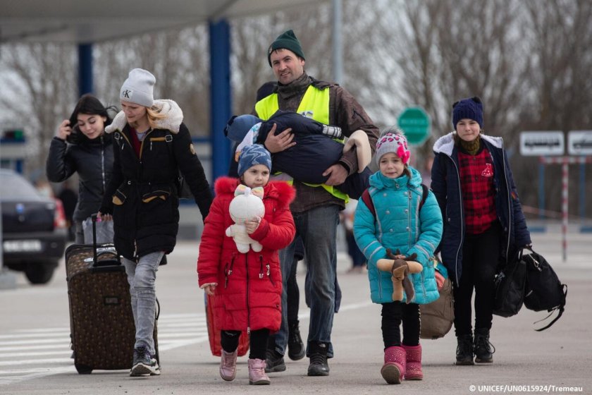 Около 1,1 милиона украински бежанци са влезли в България от началото на