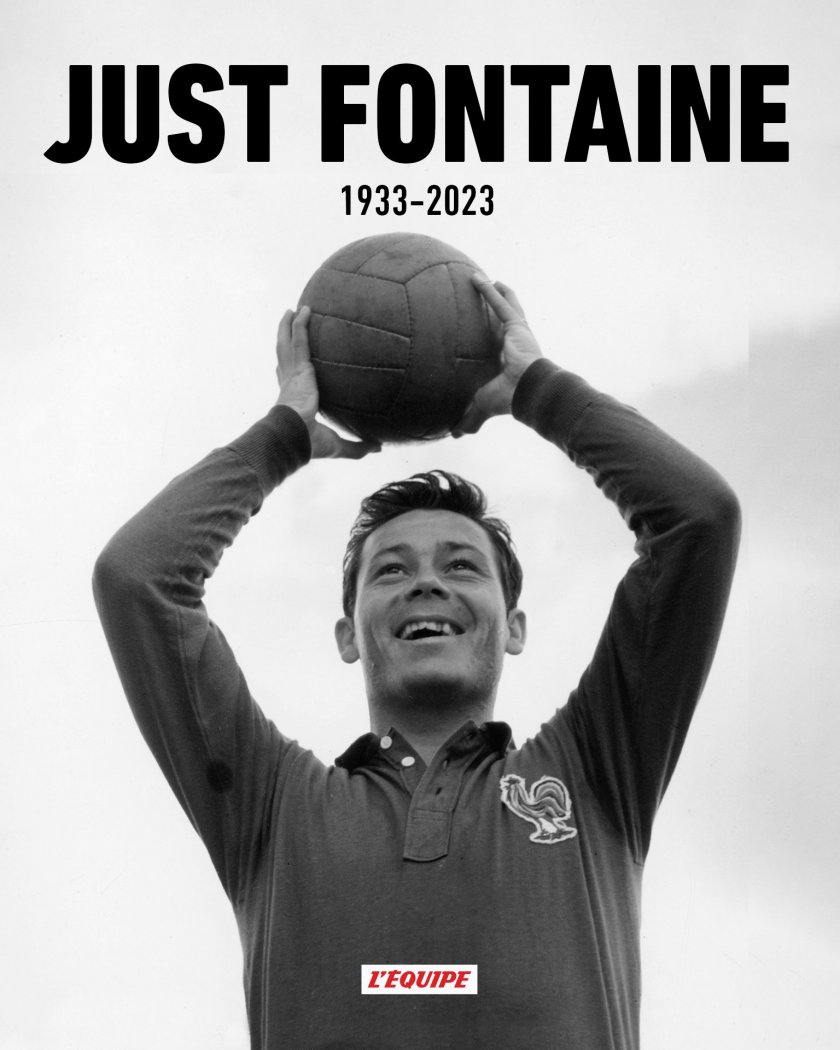 Френската футболна легенда Жюст Фонтен почина на 89-годишна възраст.Бившият футболист