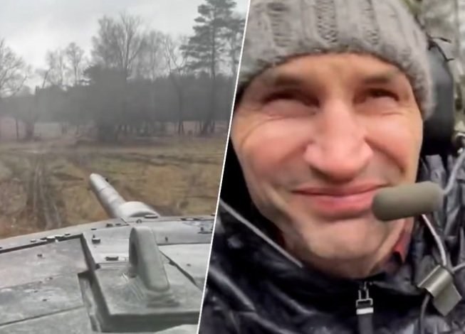 Владимир Кличко се качи на танк "Леопард"