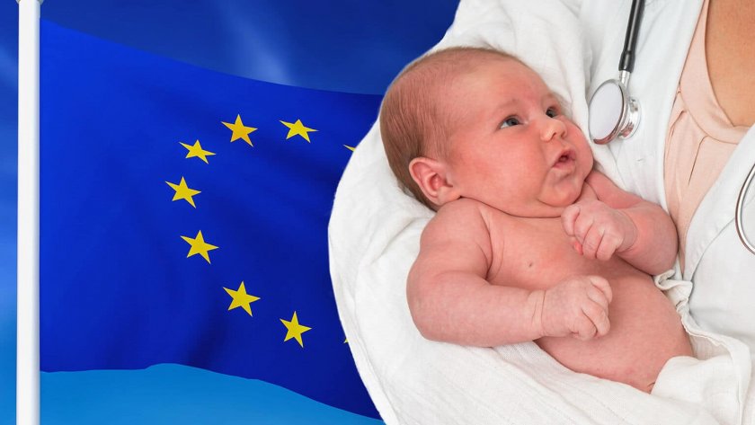 В Европейския съюз през 2021 г. са се родили около 4,09