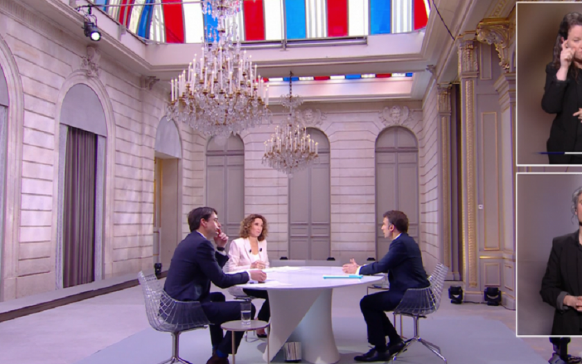 Френският президент Еманюел Макрон изрази днес в интервю пред двете