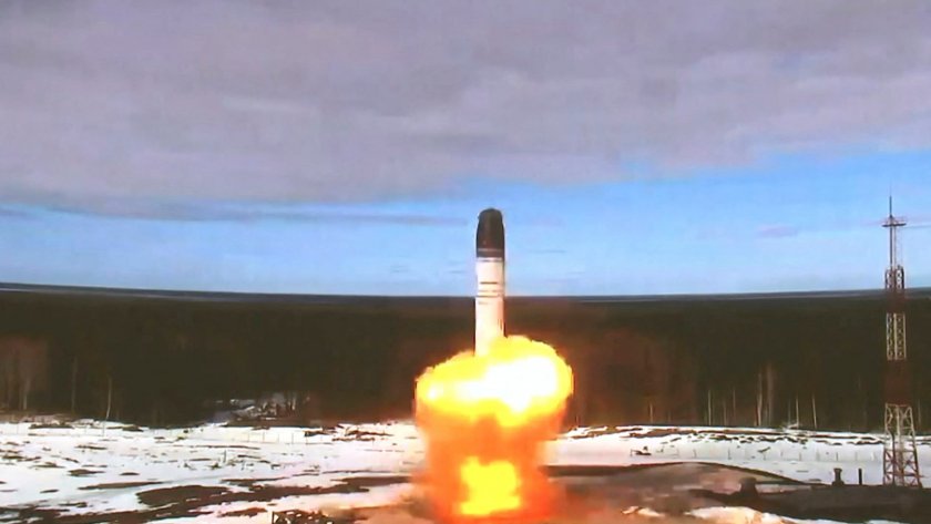 Русия успешно е изстреляла междуконтинентална балистична ракета вчера, съобщи Министерството на отбраната на