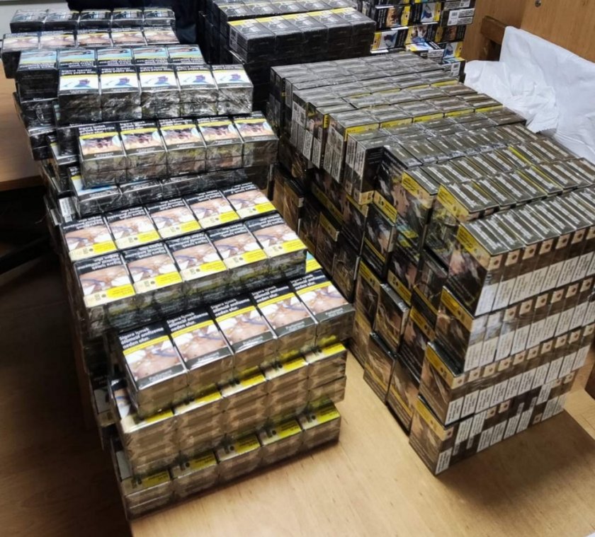 20 000 къса (1000 кутии) контрабандни цигари иззеха митническите служители