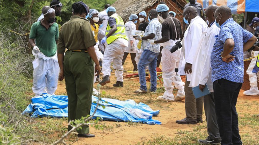 Кенийската полиция е открила 58 тела, предимно в масови гробове