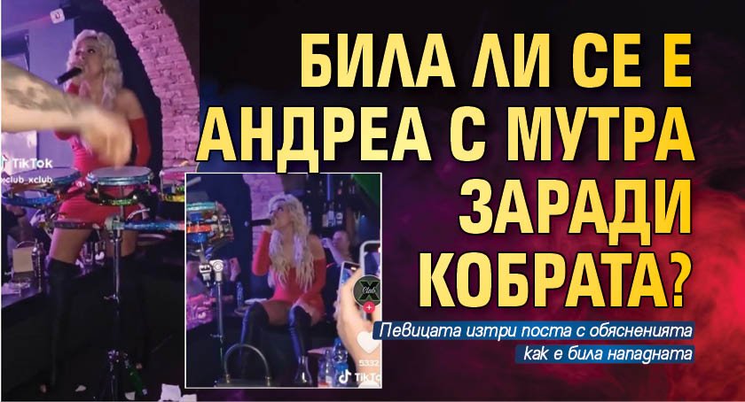 Била ли се е Андреа с мутра заради Кобрата?