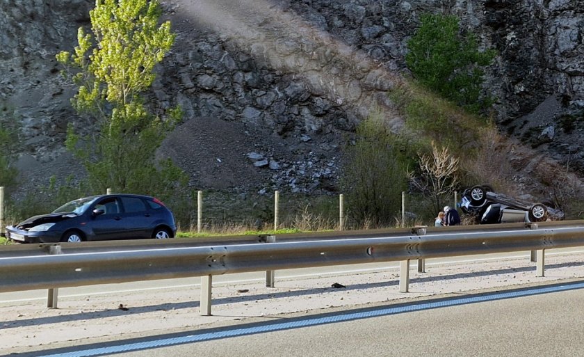 Тежка катастрофа стана на магистрала Струма на излизане от София