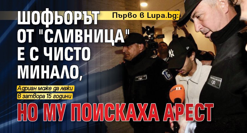 Първо в Lupa.bg: Шофьорът от "Сливница" е с чисто минало, но му поискаха арест