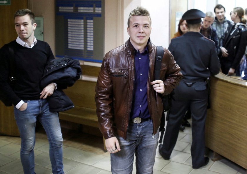 Съдът помилва беларуския опозиционен журналист Роман Протасевич, който беше арестуван, след като