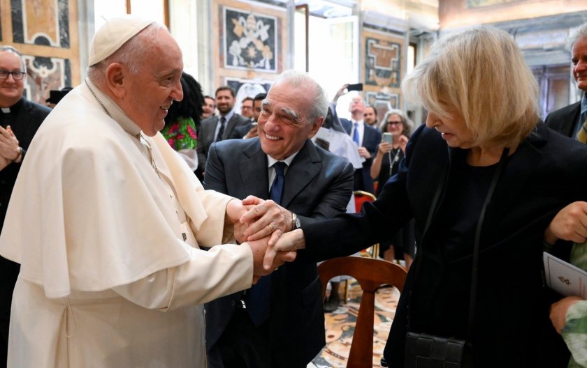 Мартин Скорсезе разговаря с папа Франциск преди да започне филма си за Христос