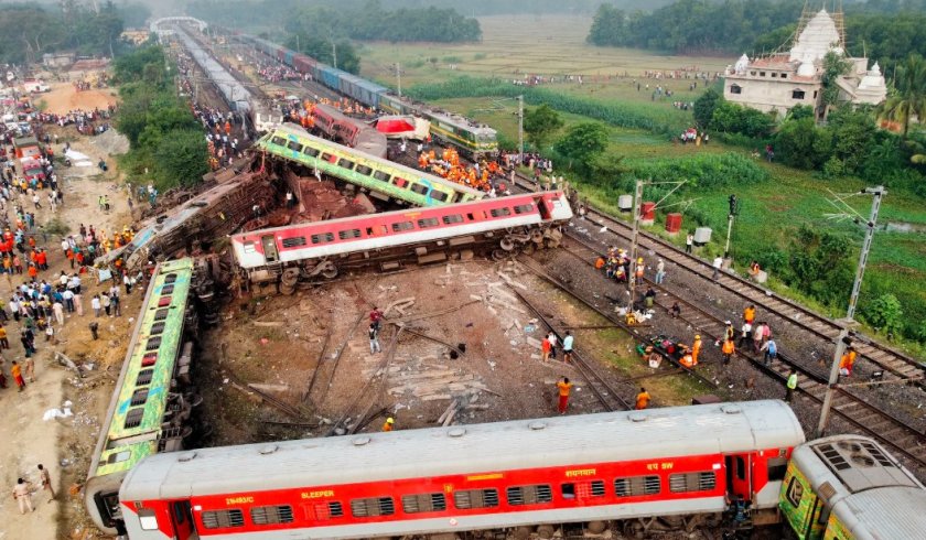 Министърът на железопътния транспорт на Индия обяви днес, че причината