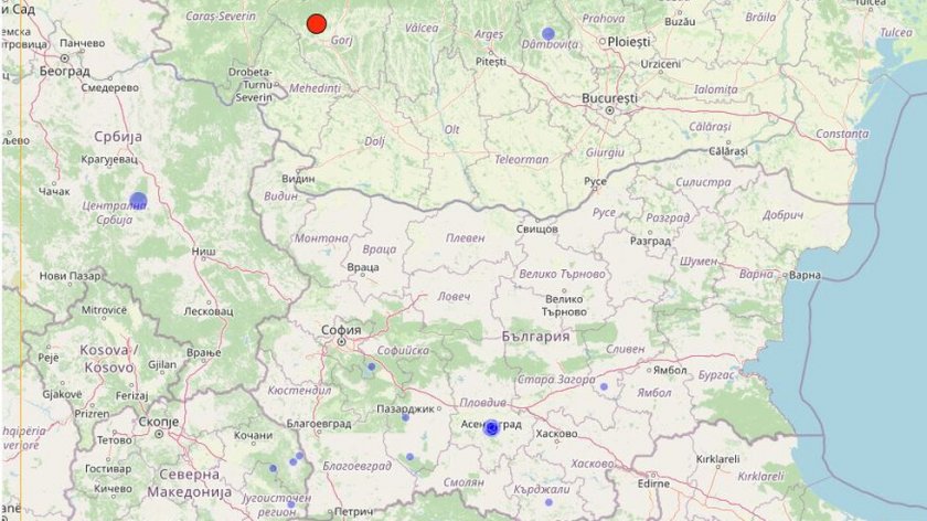 Земетресение в Румъния бе усетено и в България. Трусът с