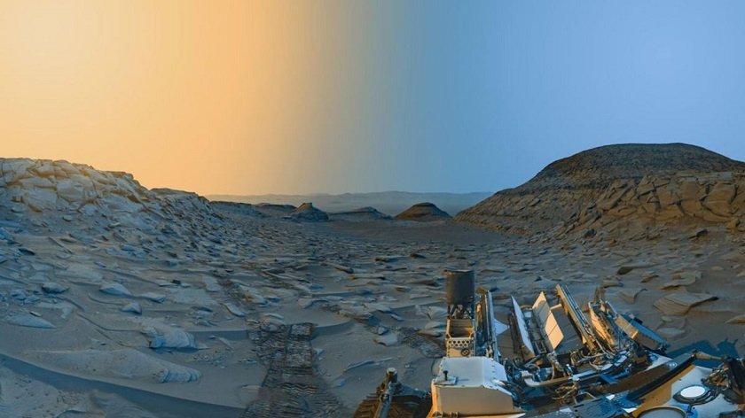 Марс е пясъчна планета, по-голямата част от повърхността й е