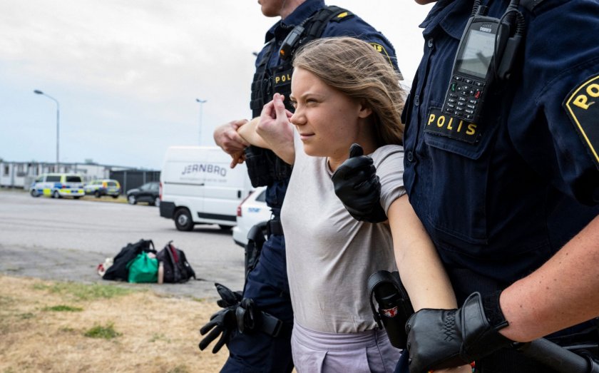 Арестуваха Грета Тунберг в Швеция