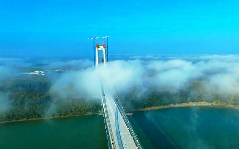 Румъния открива втория най-дълъг висящ мост в Европа