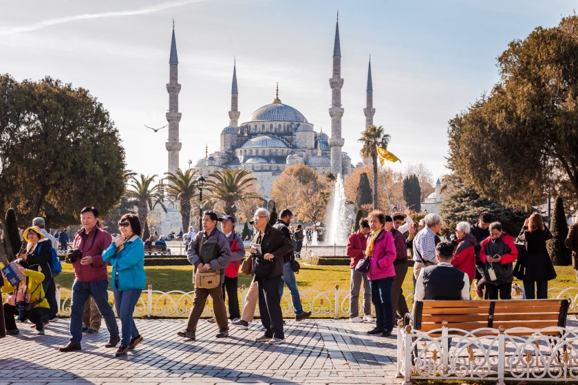 Броят на чуждестранните туристи, посетили Истанбул, се е увеличил с
