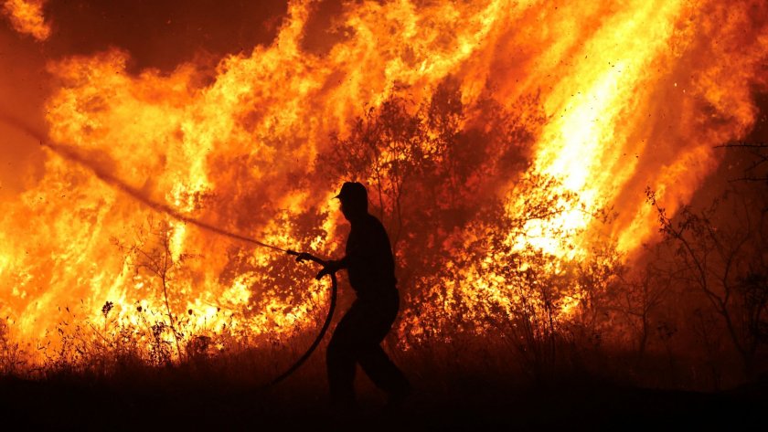 Пожарникарите в Гърция се борят с пожара, горящ вече 10-ти