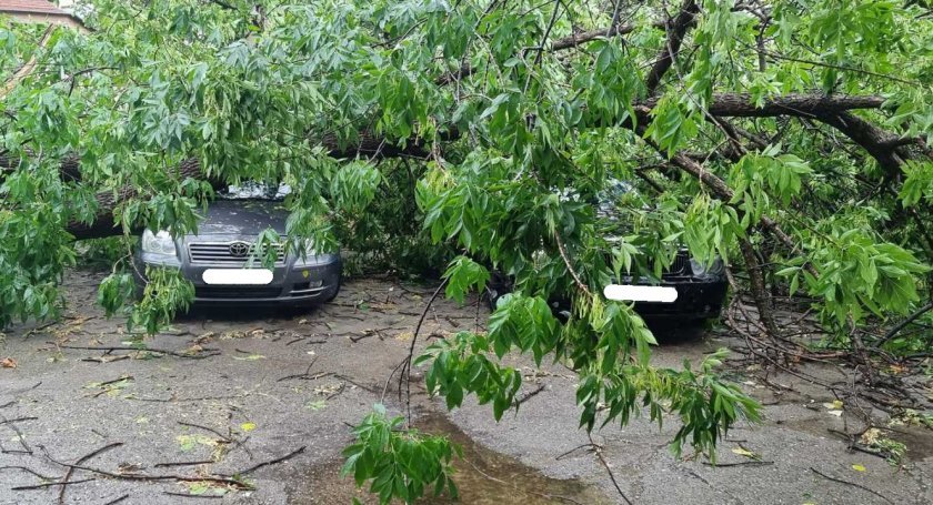 Буря изпотроши коли в Симеоновград