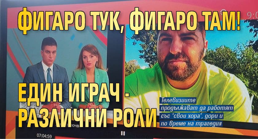 Фигаро тук, Фигаро там! Един играч - различни роли