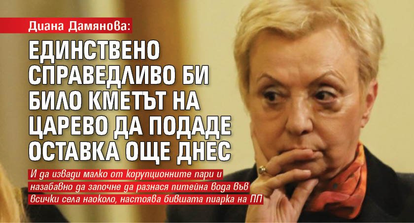 Диана Дамянова: Единствено справедливо би било кметът на Царево да подаде оставка още днес