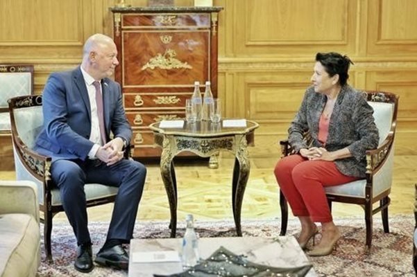 Желязков на разговор с президента на Грузия Саломе Зурабишвили