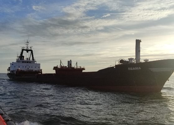 Експлозия на товарен кораб в Черно море
