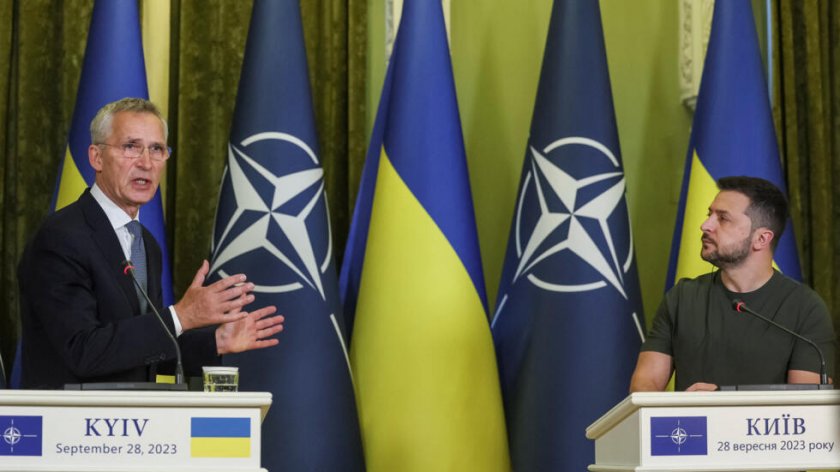Зеленски се срещна в Киев с генералния секретар на НАТО