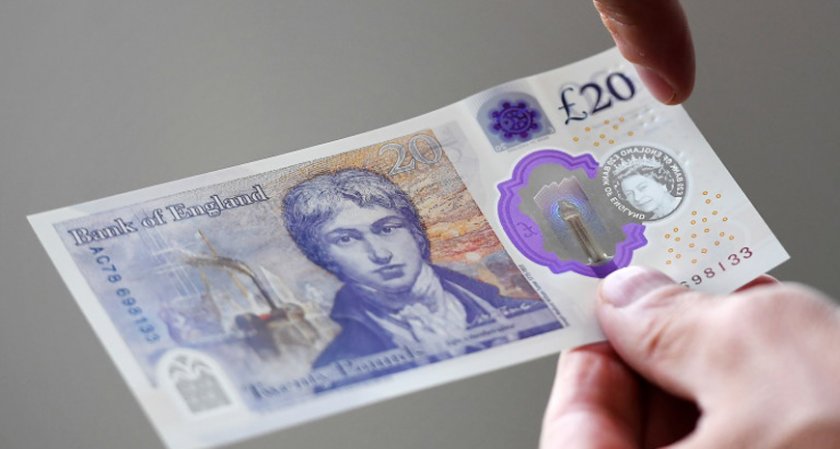 Британските 20 паунда имат нов облик