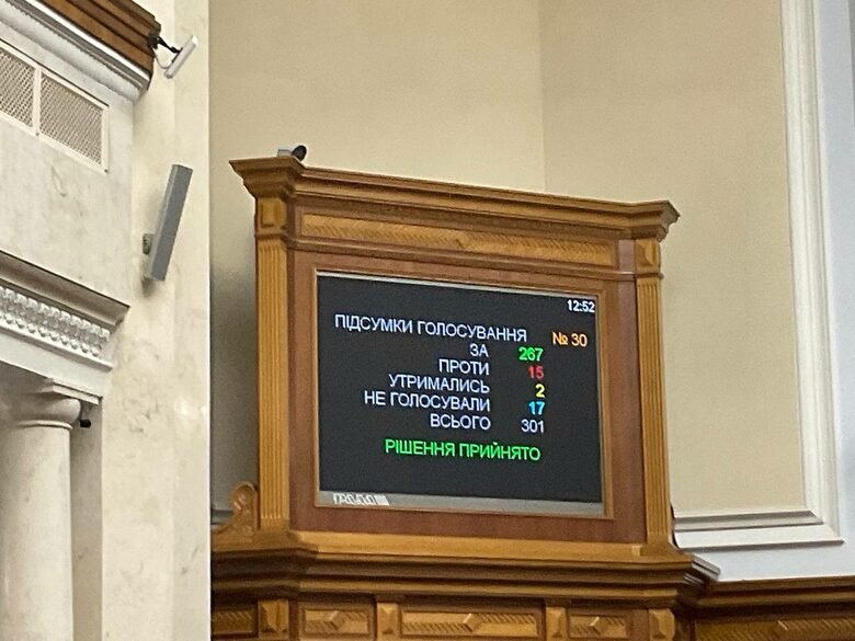 Украинският парламент даде първоначално одобрение на законодателство, което ще направи