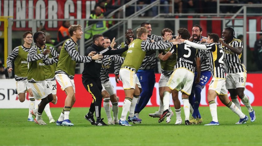 Отборът на Ювентус спечели с 1:0 като гост срещу Милан