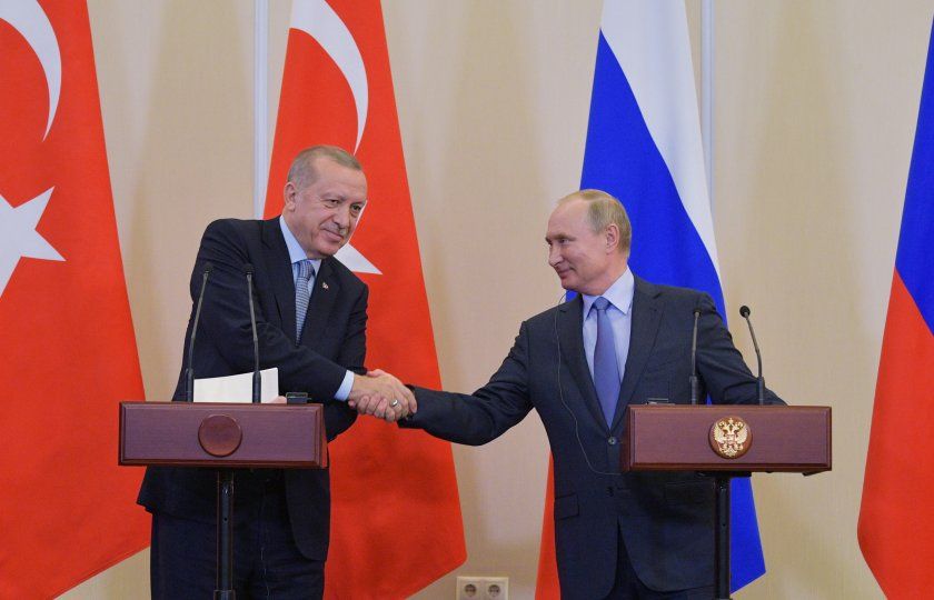 Путин и Ердоган обсъждат хуманитарната криза в ивицата Газа