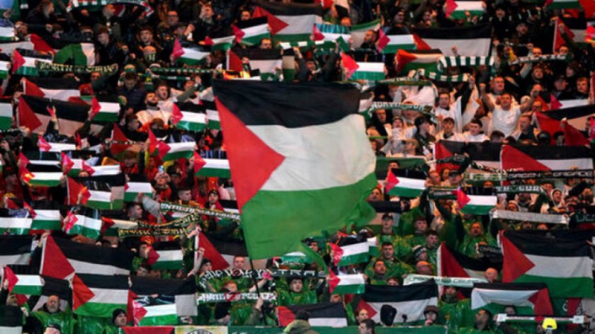 УЕФА погна Селтик заради издигнато палестинско знаме