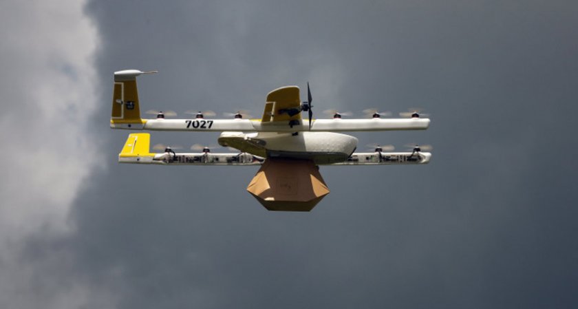“Уинг” вече прави доставки с дрон в американски град